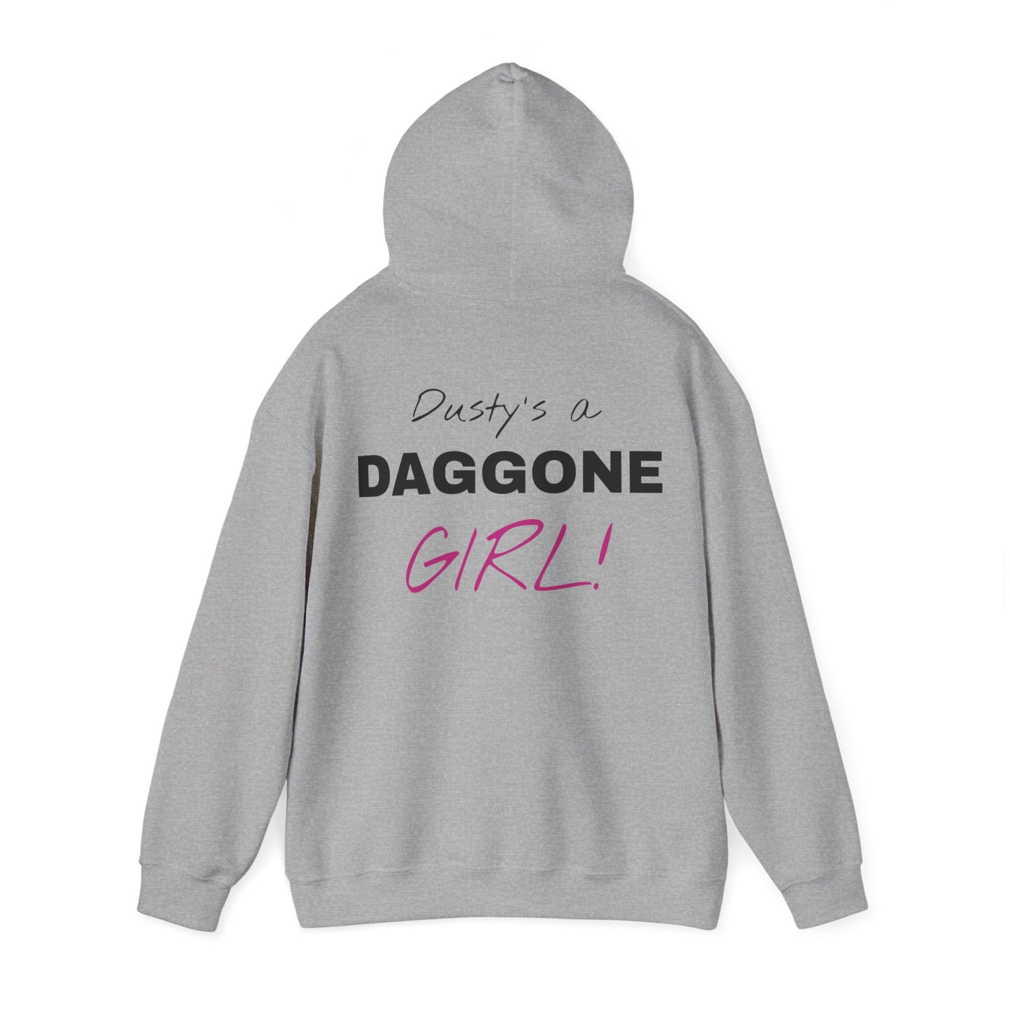 Dusty's a Daggone Girl! Unisex Heavy Blend™ Hooded Sweatshirt