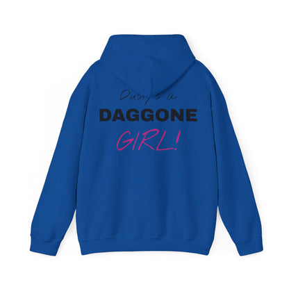 Dusty's a Daggone Girl! Unisex Heavy Blend™ Hooded Sweatshirt