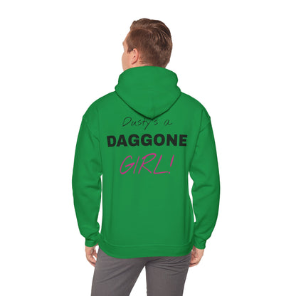 Dusty's a Daggone Girl! Unisex Heavy Blend™ Hooded Sweatshirt