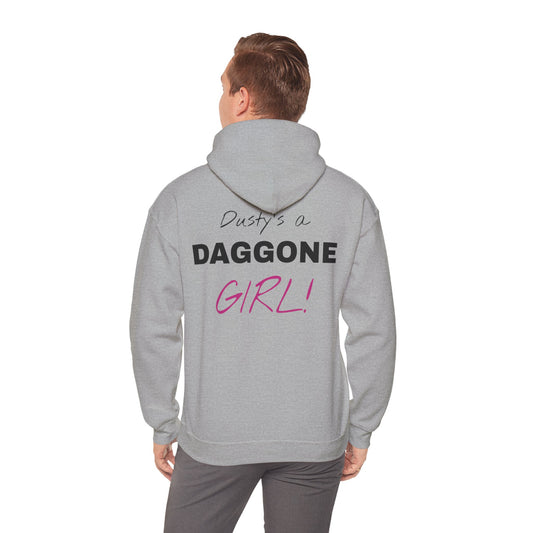 Dusty's a Daggone Girl! Unisex Heavy Blend™ Hooded Sweatshirt